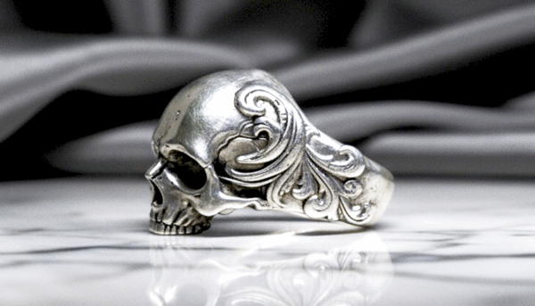 Anillo Cráneo Barroco – Vanitas, Poder y Arte Inmortal - Imagen 2