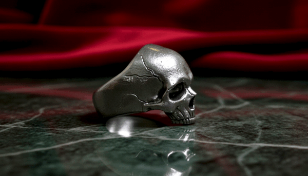 Anillo Cráneo Fragmentado – La Belleza de lo Mortal - Imagen 4